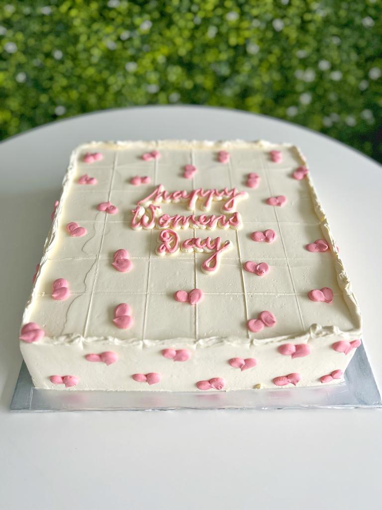 First Birthday Square Cake – Magic Bakers, Delicious Cakes