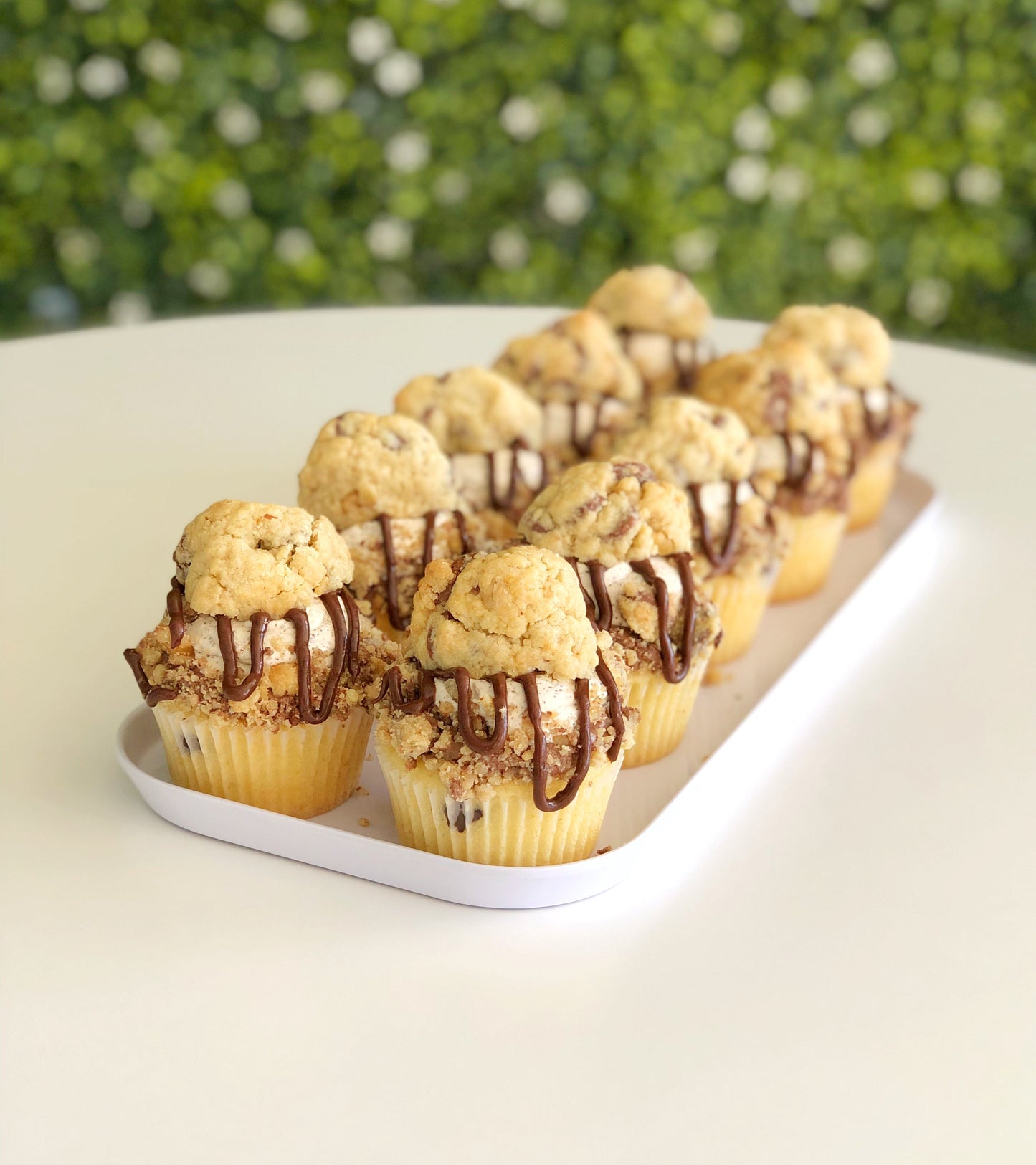 Choc chip cookie cake cupcakes